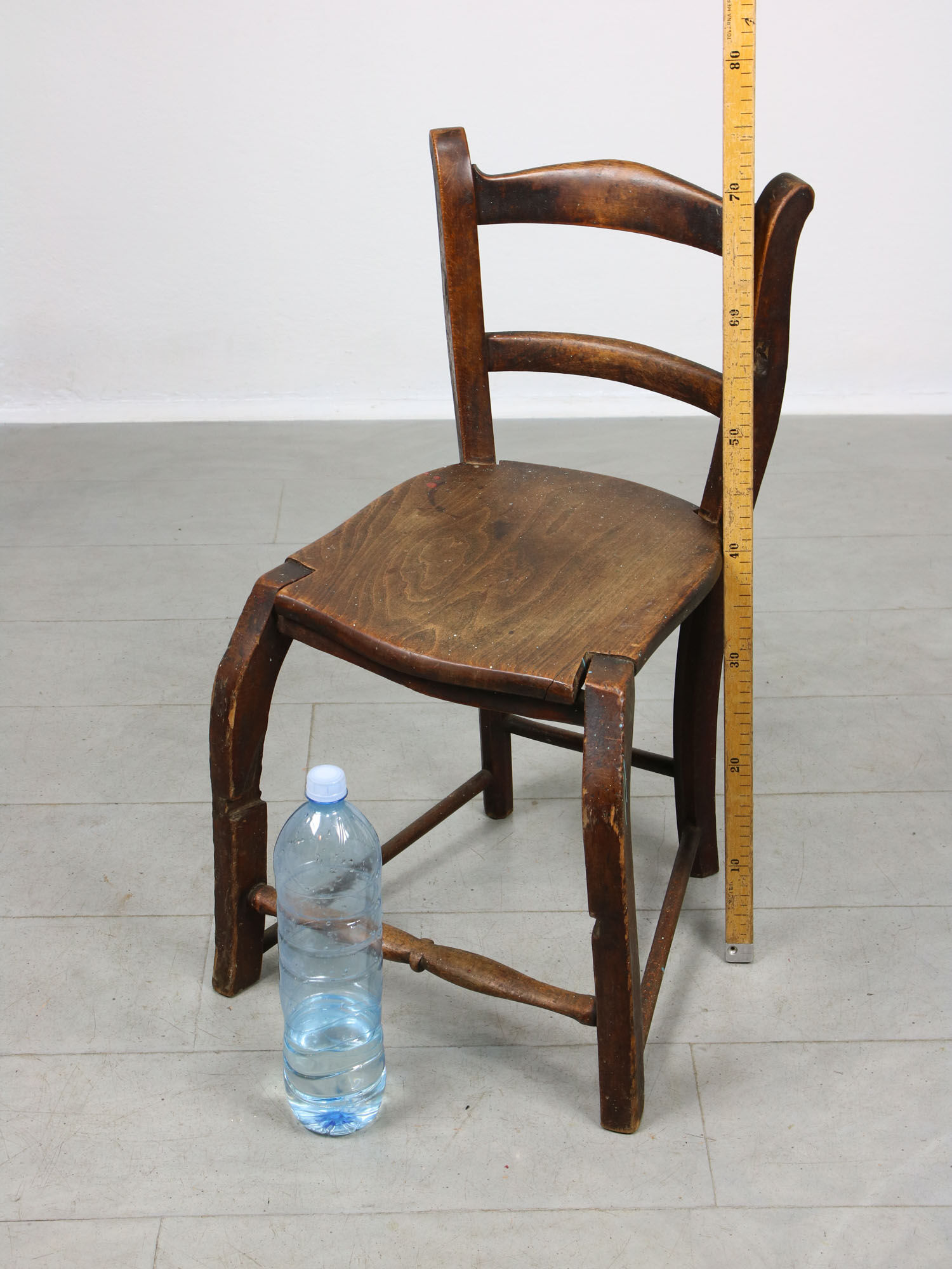 Antique Patinated Children's Chair, 1890s