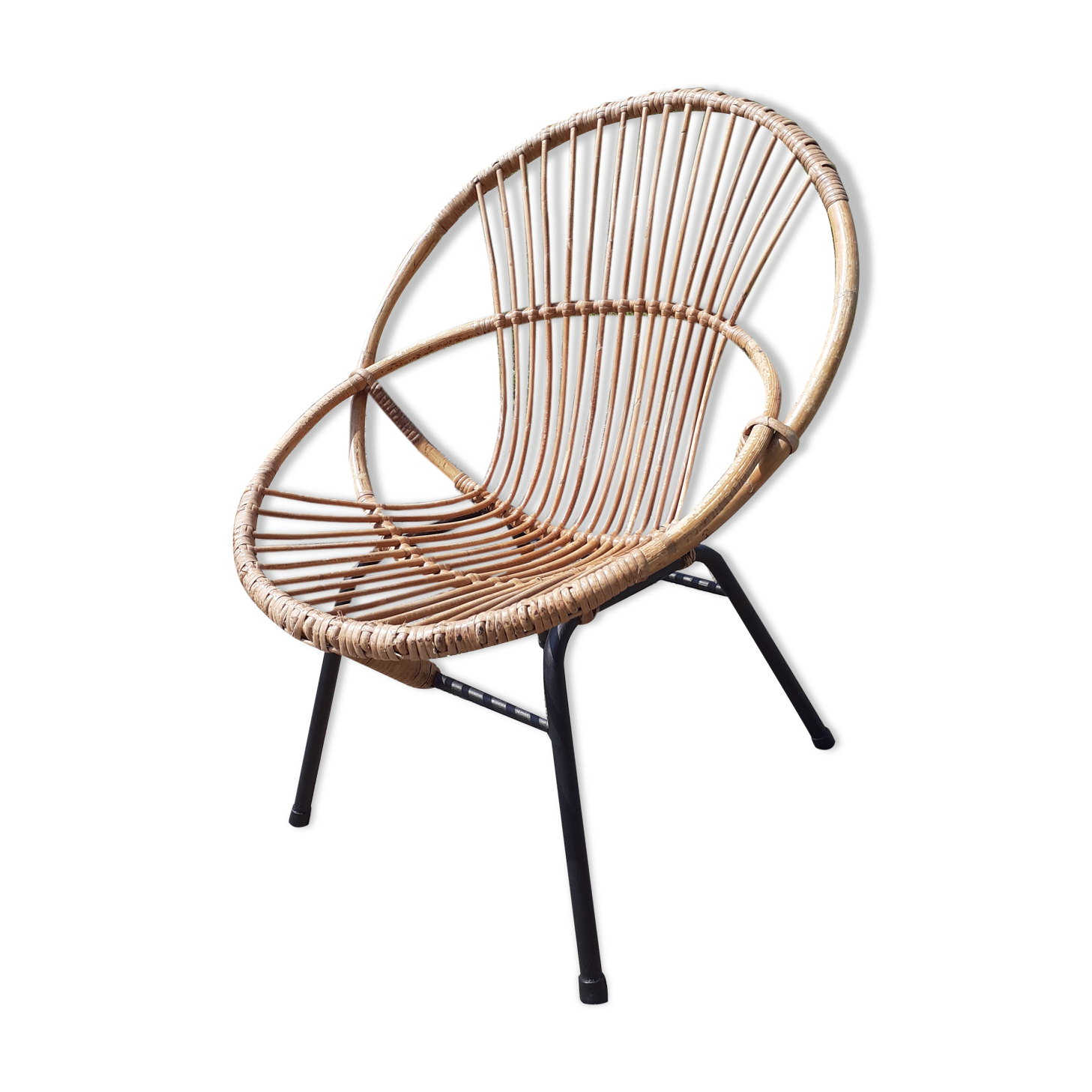 Rattan armchair