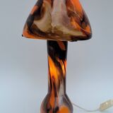 Vintage champion orange Murano glass lamp