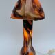 Lampe vintage champion verre de Murano orange