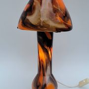 Vintage champion orange Murano glass lamp