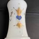 Vase napoleon iii opalescent white opaline