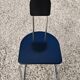 Set of 4 Bauhaus tubular steel chairs with wooden seats.