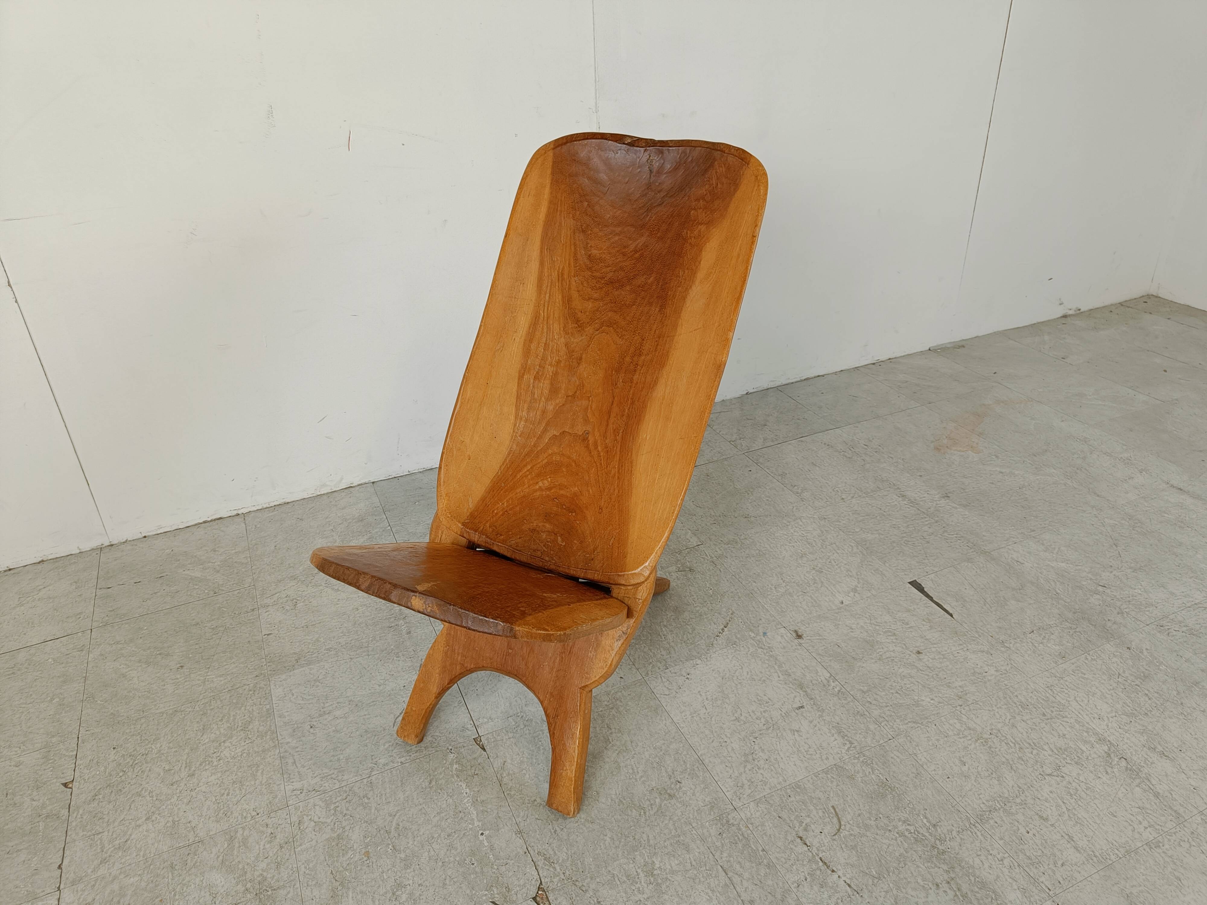 Vintage african birthing chair, 1960s