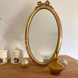 Miroir ovale sur pied du XIXe siècle