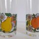Verres motifs à fruits