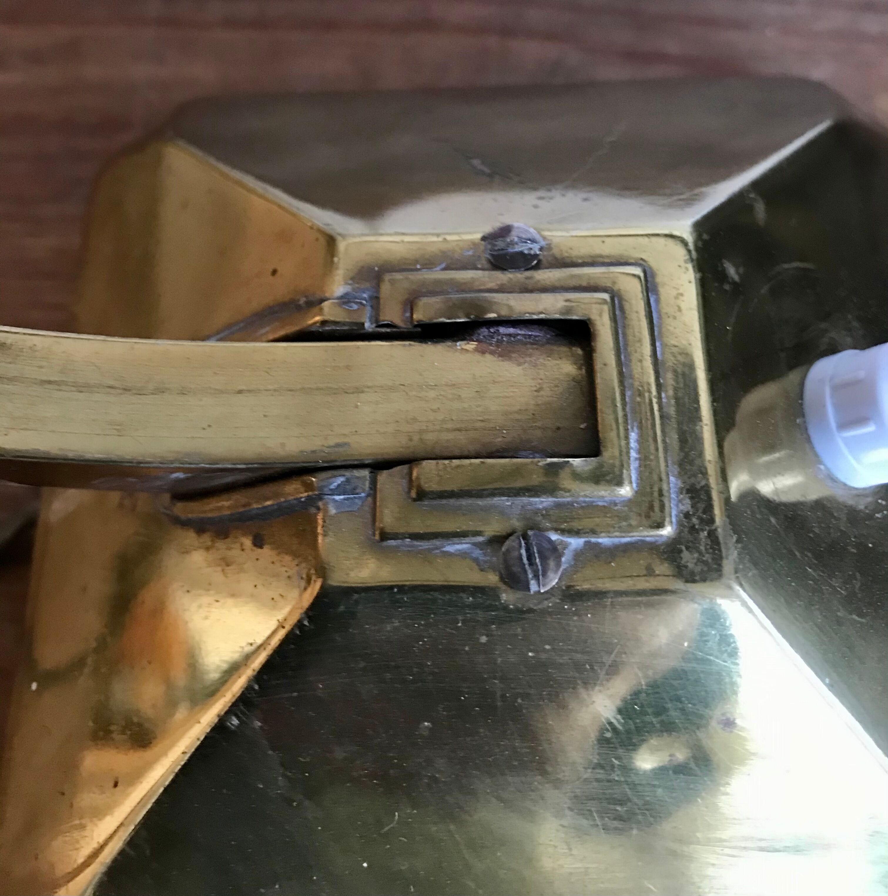 Art Deco brass desk lamp