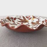Longwy fruit bowl with flower and leaf patterns
