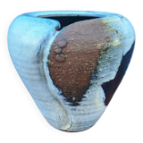 Glazed ceramic vase by Nadia and Alain Pinel