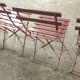 4 chaises pliantes de square