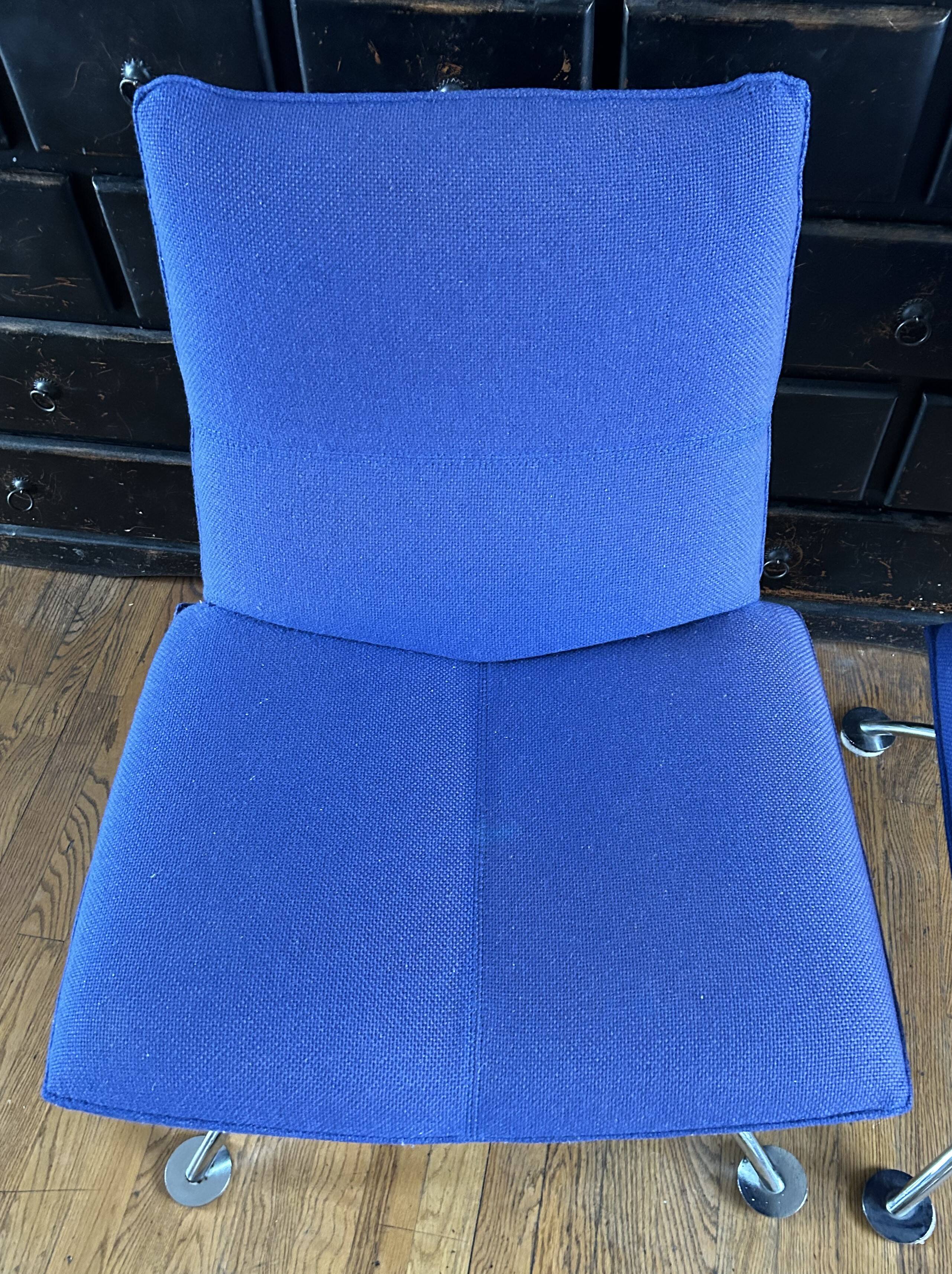 Pair of "delta" model armchairs by Jean-Louis Berthet