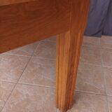 Vintage table in solid white oak