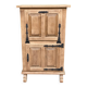 Renovated Spanish secretary in solid oak, 19th century