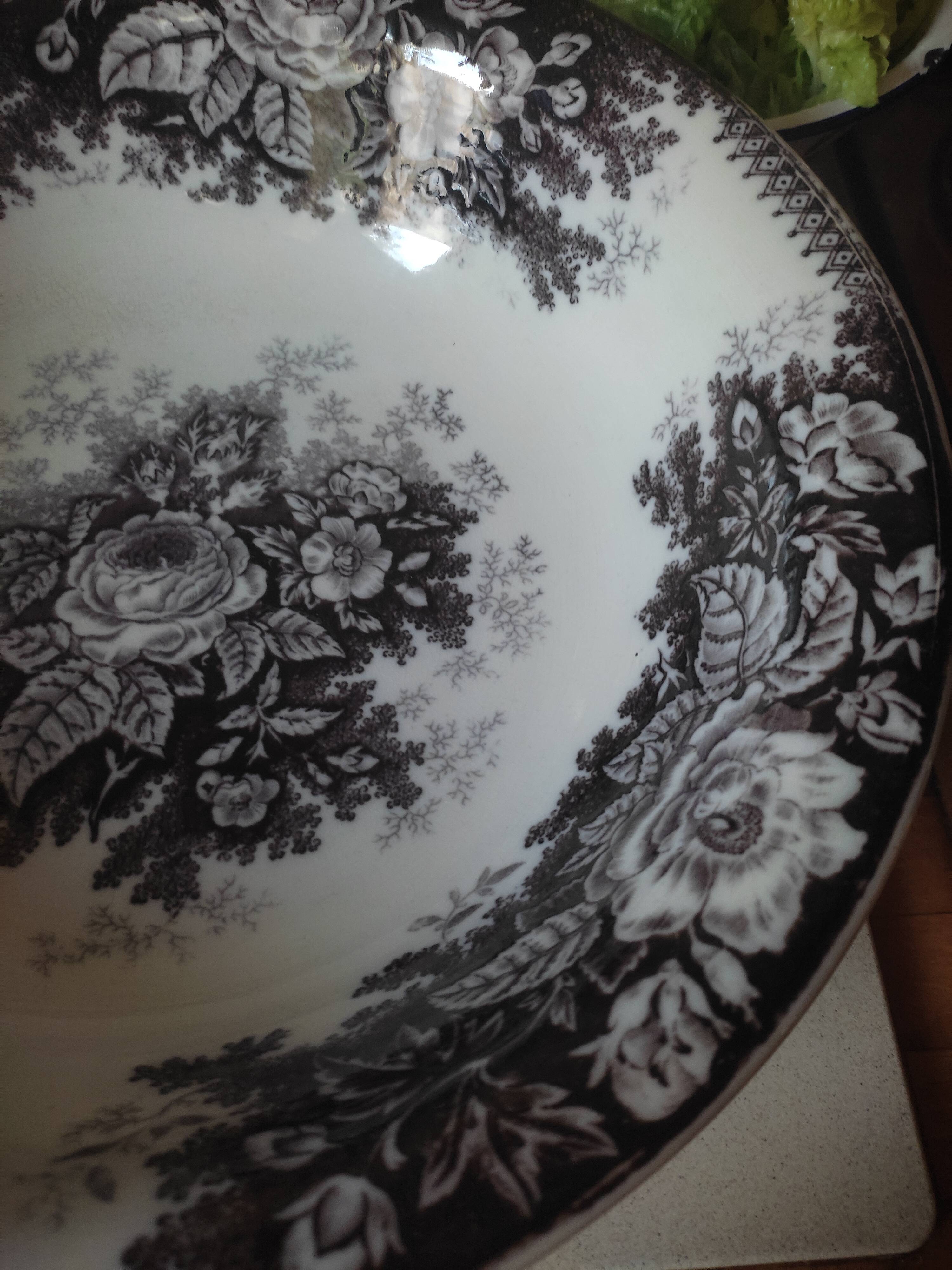 Salad bowl Sarreguemines old