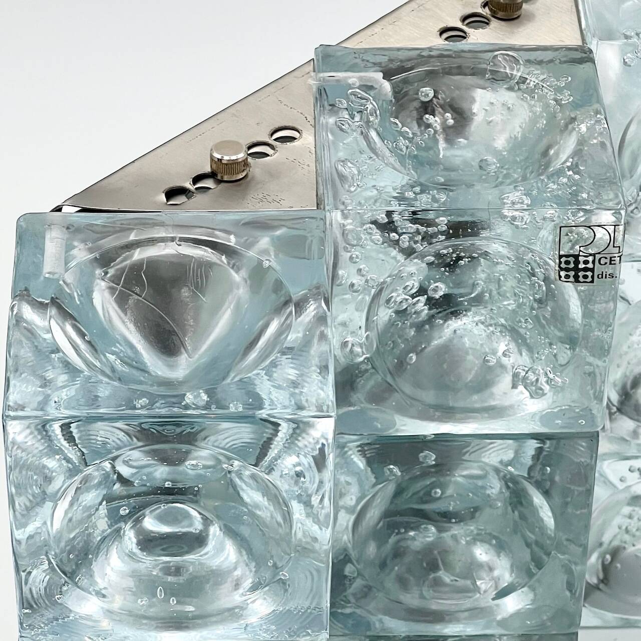 Poliarte 'Cetusa' Sconce by Surama - Rare Luxury 70s Vintage Wall Lamp