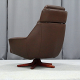 Leather ottoman chair, 1970