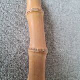 Straight pie server with bamboo handle