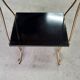 Small 2-tier metal and wooden stand 1960