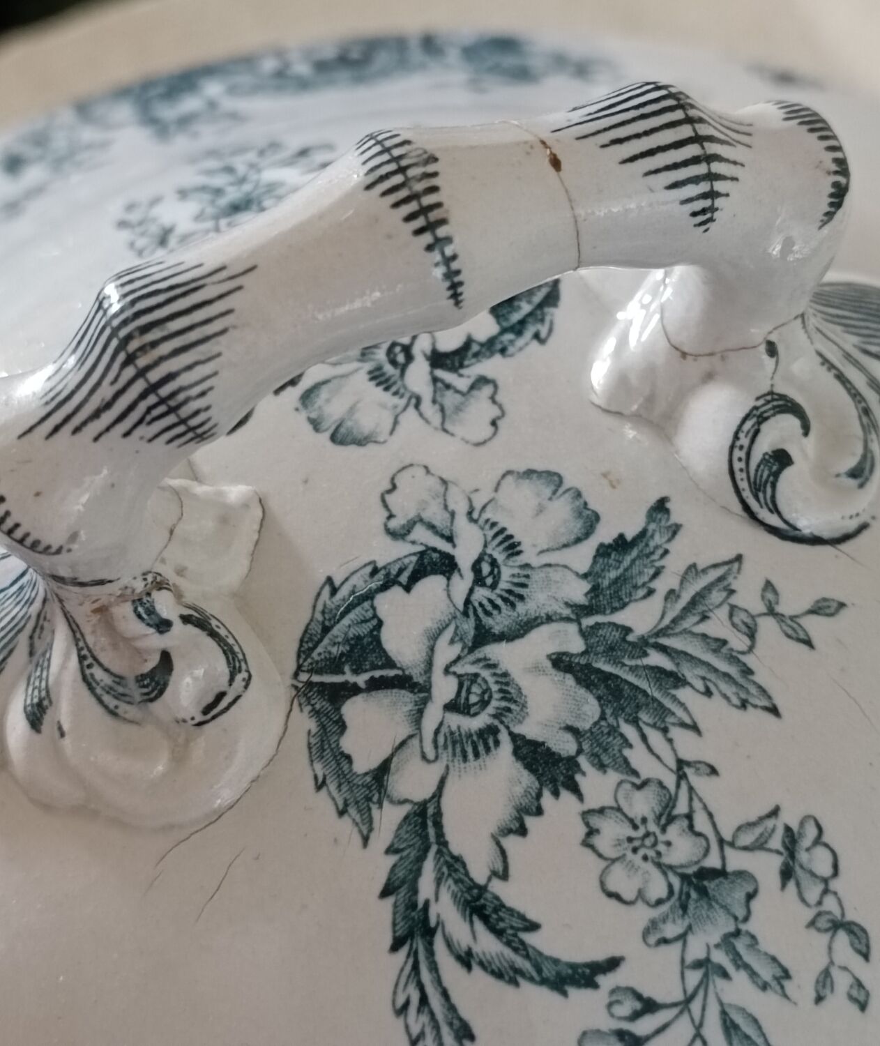 Iron earth tureen Longwy