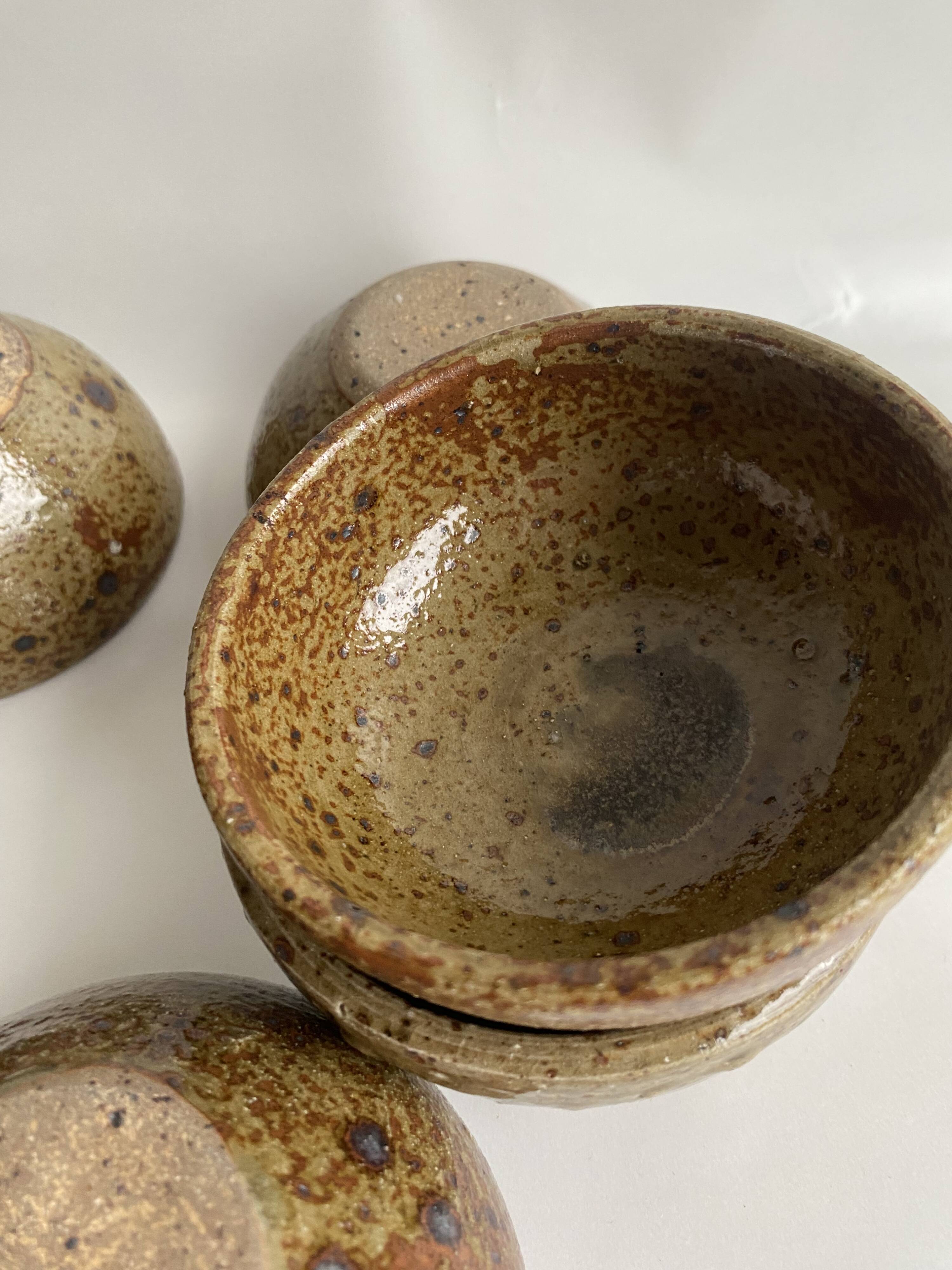 Plat & 6 bols Fernand Baudat 1960