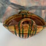 Ceramic trash basket