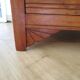 Art Deco chest of drawers in dark wood with 3 drawers, 1950s