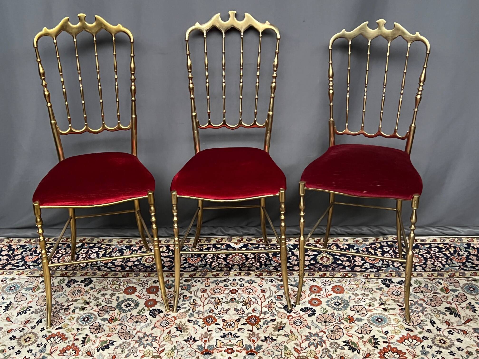 Chiavari. Set - chaise design de style Napoléon III.