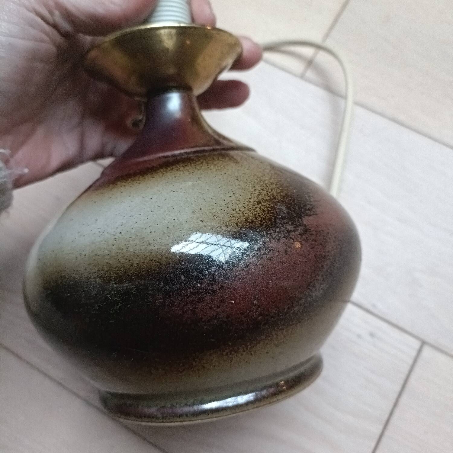 Ceramic lamp, flower