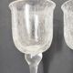 Two cracked glass lanterns 30.5 cm
