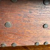 Brass and wood magazine holder William Tonks and sons