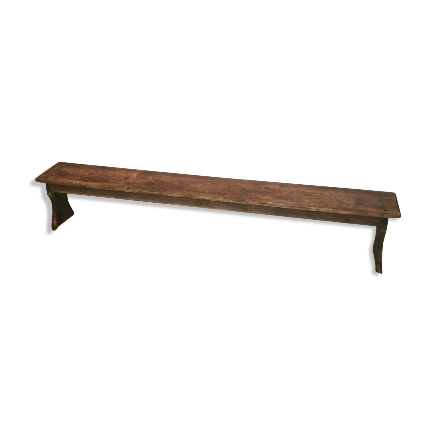 Solid oak school bench