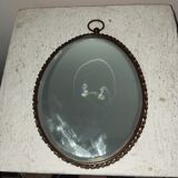 Old beveled glass mirror