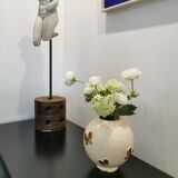 Longwy "papillons" ball vase