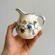 Ceramic sauce boat, hand painted milk jug