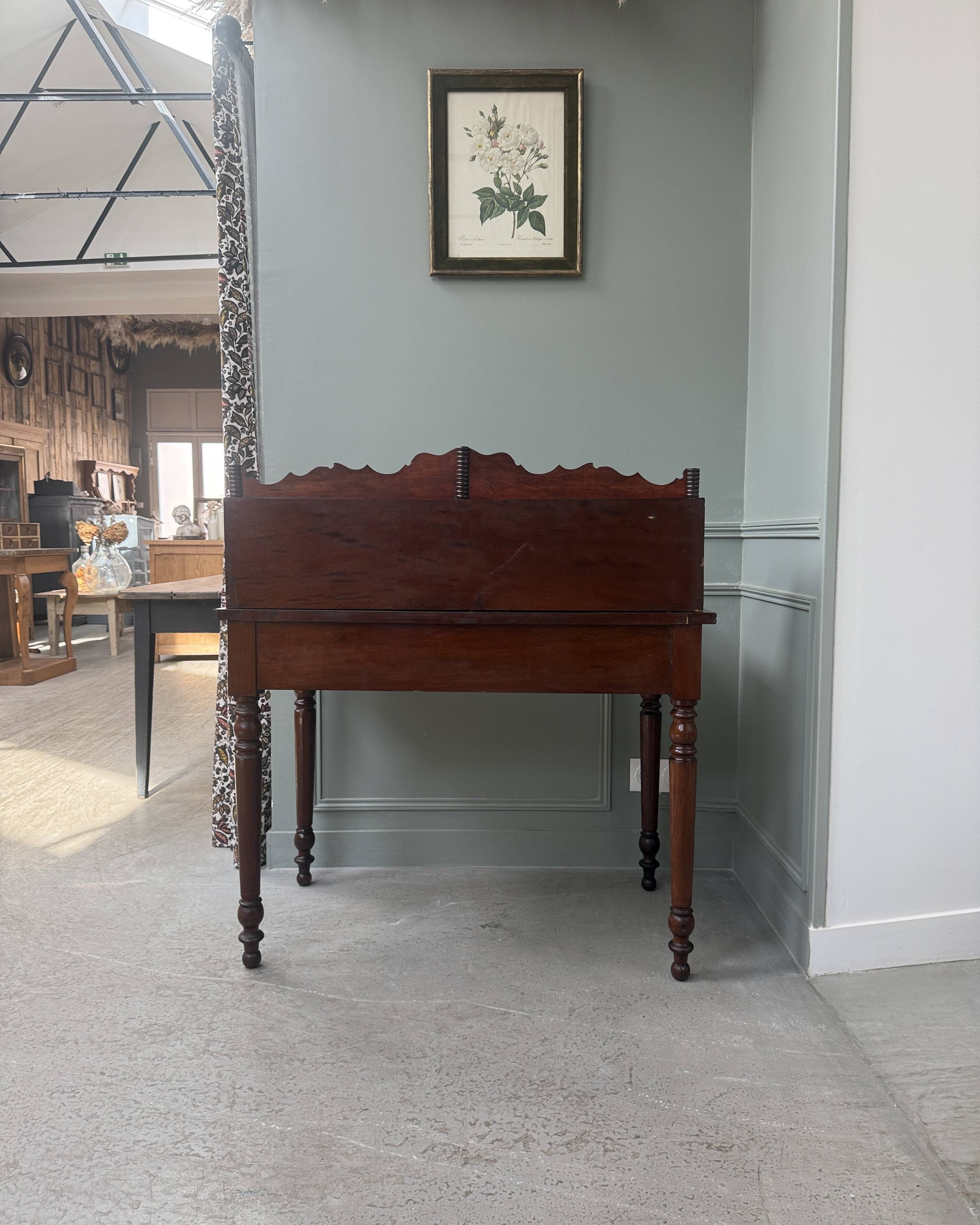 Antique mahogany graduated desk