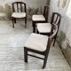 4 Scandinavian mahogany chairs