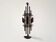 Sculptural Iron and orange glass wall candle holder for Dantoft, Denmark 1960's/1970's