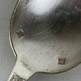 4 small silver metal spoons
