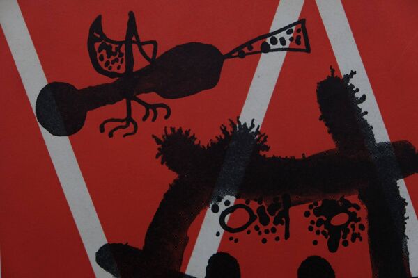 Joan miro : le paysan surréaliste - lithographie originale