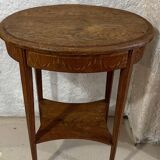 Table d'appoint en bois avec marqueterie