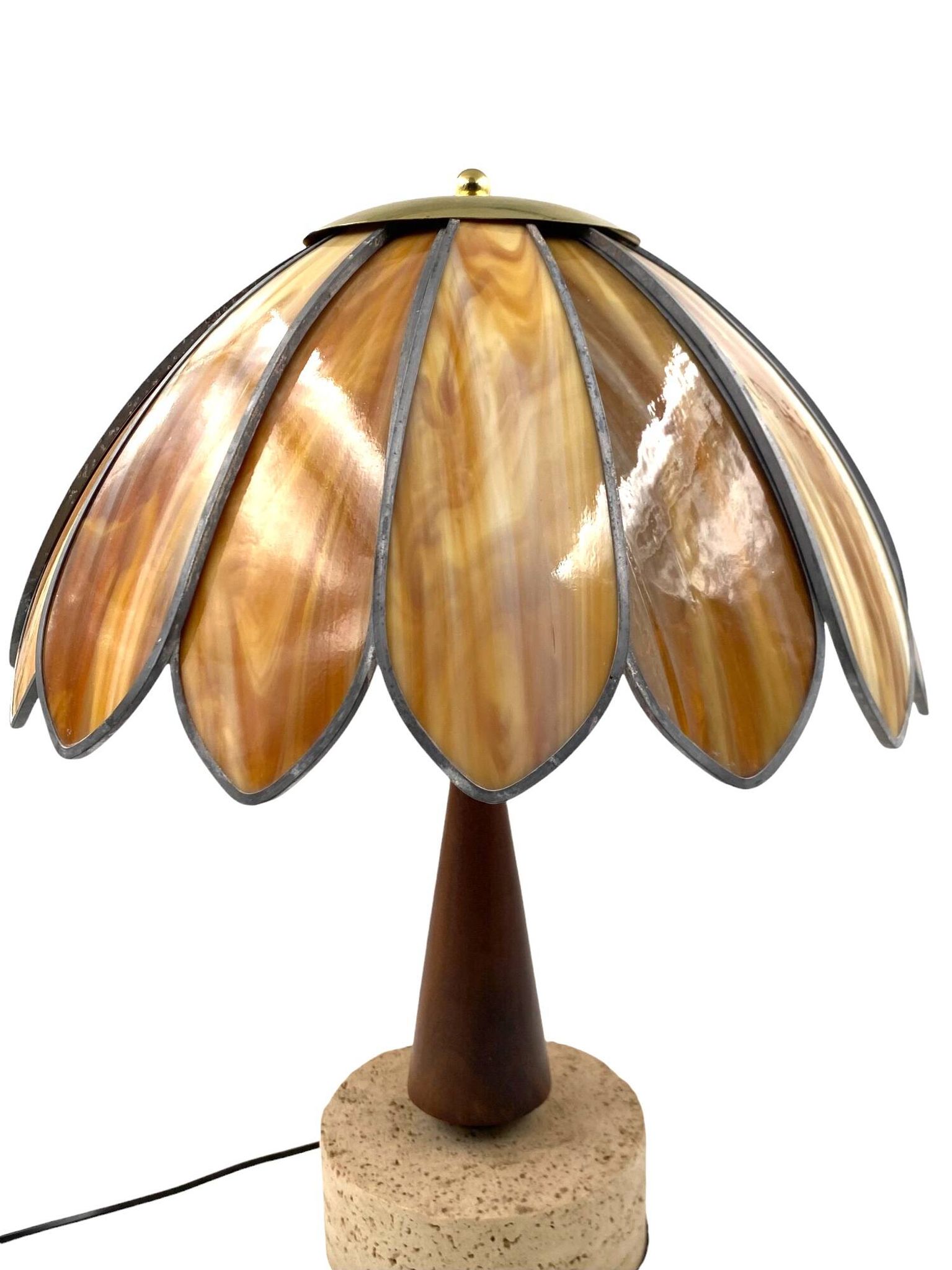 Hollywood regency important table lamp, Italy 1970 ca.