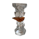 Glass candle holder