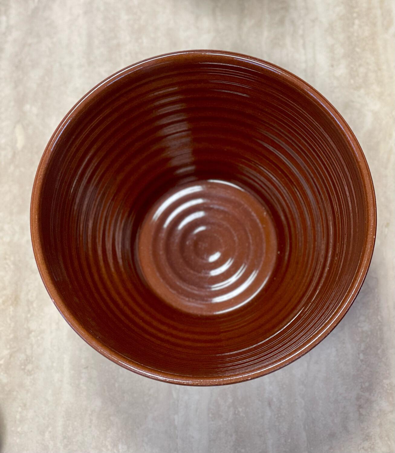 Large stoneware salad bowl