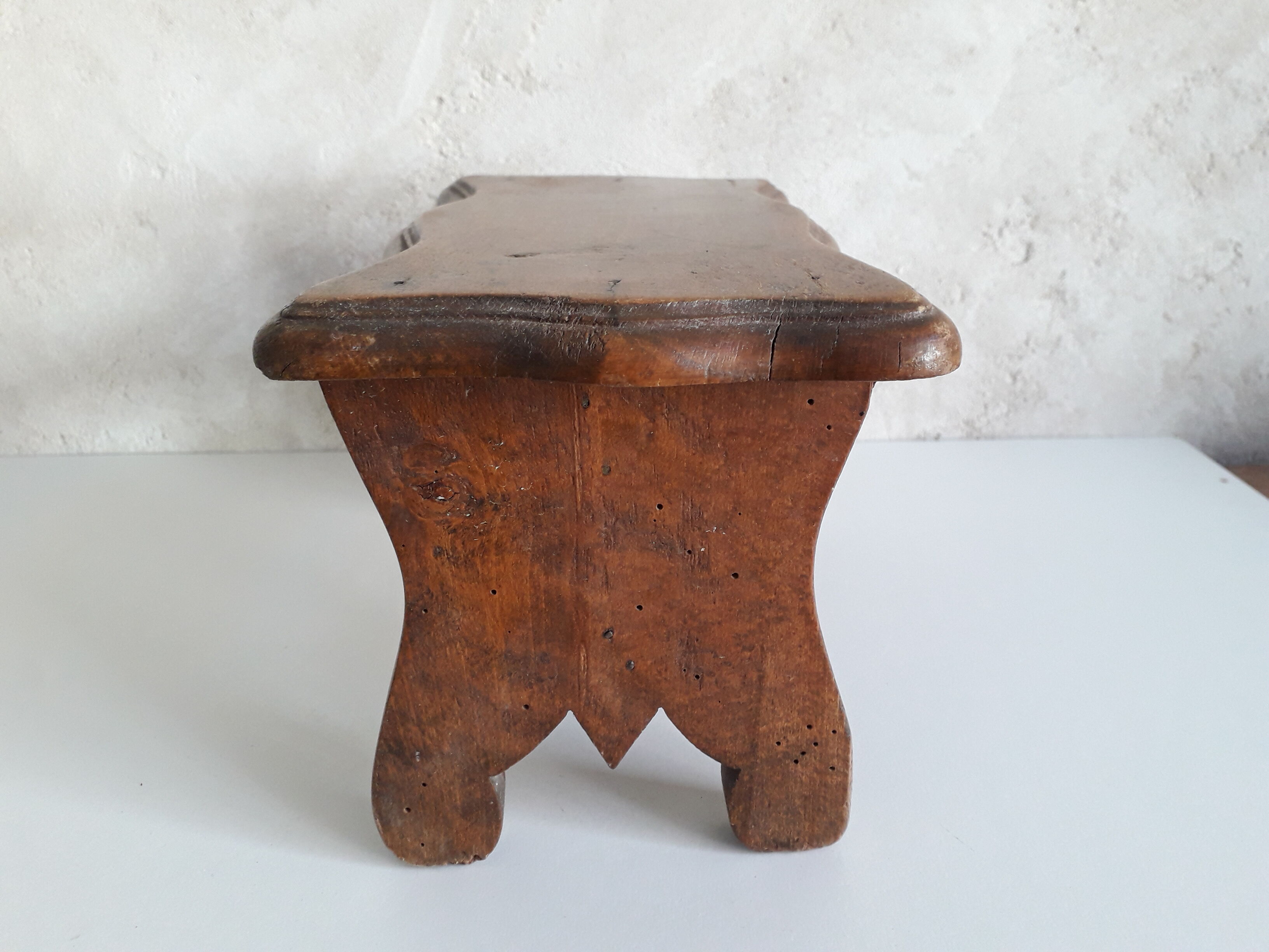 Old wooden stool or step