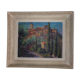 Tableau huile sur toile vue de Provence