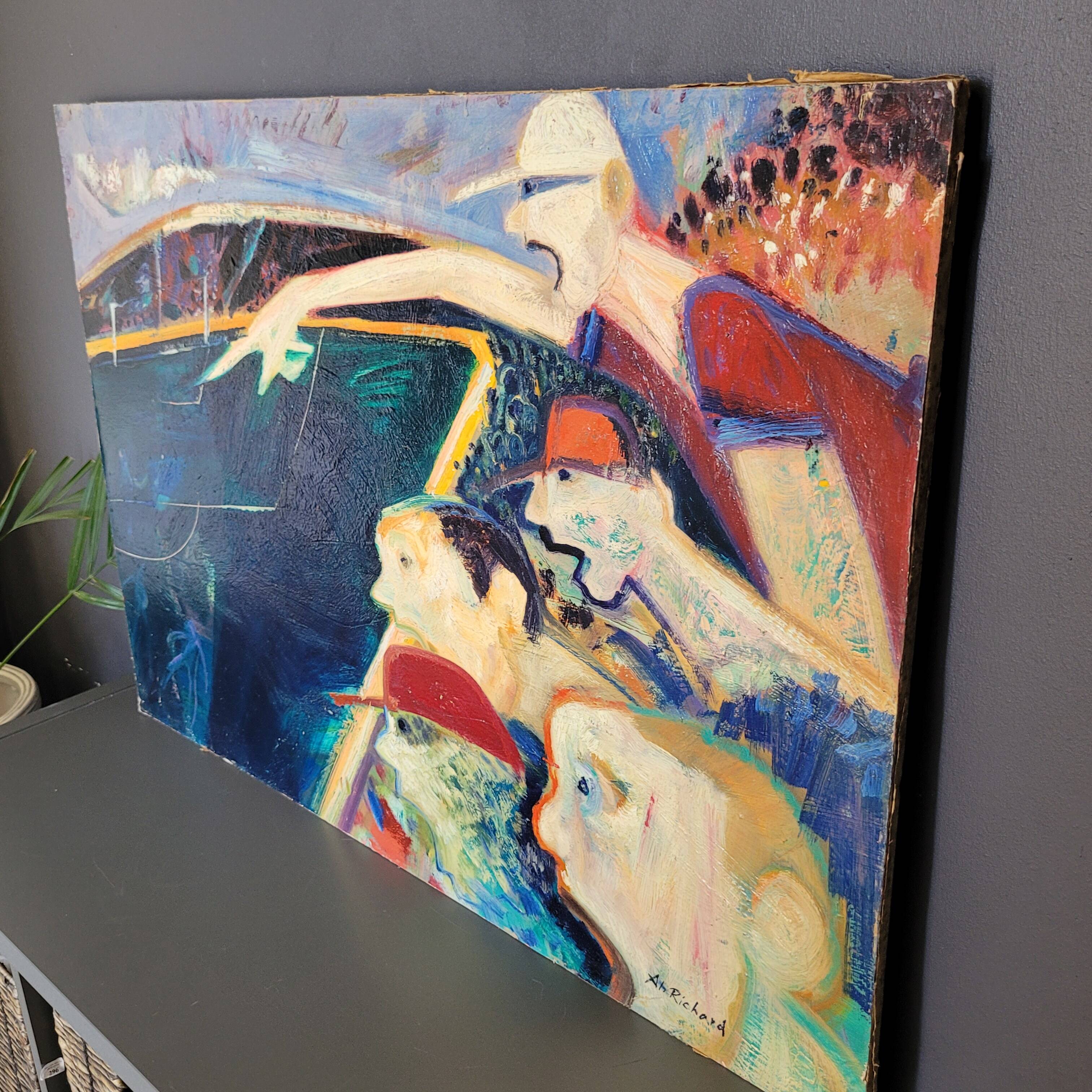 Painting Alain Richard oil on panel