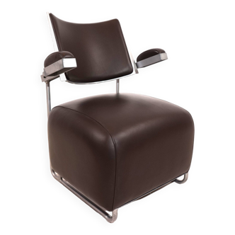 Oscar leather lounge chair for Inno Oy by Harri Korhonen