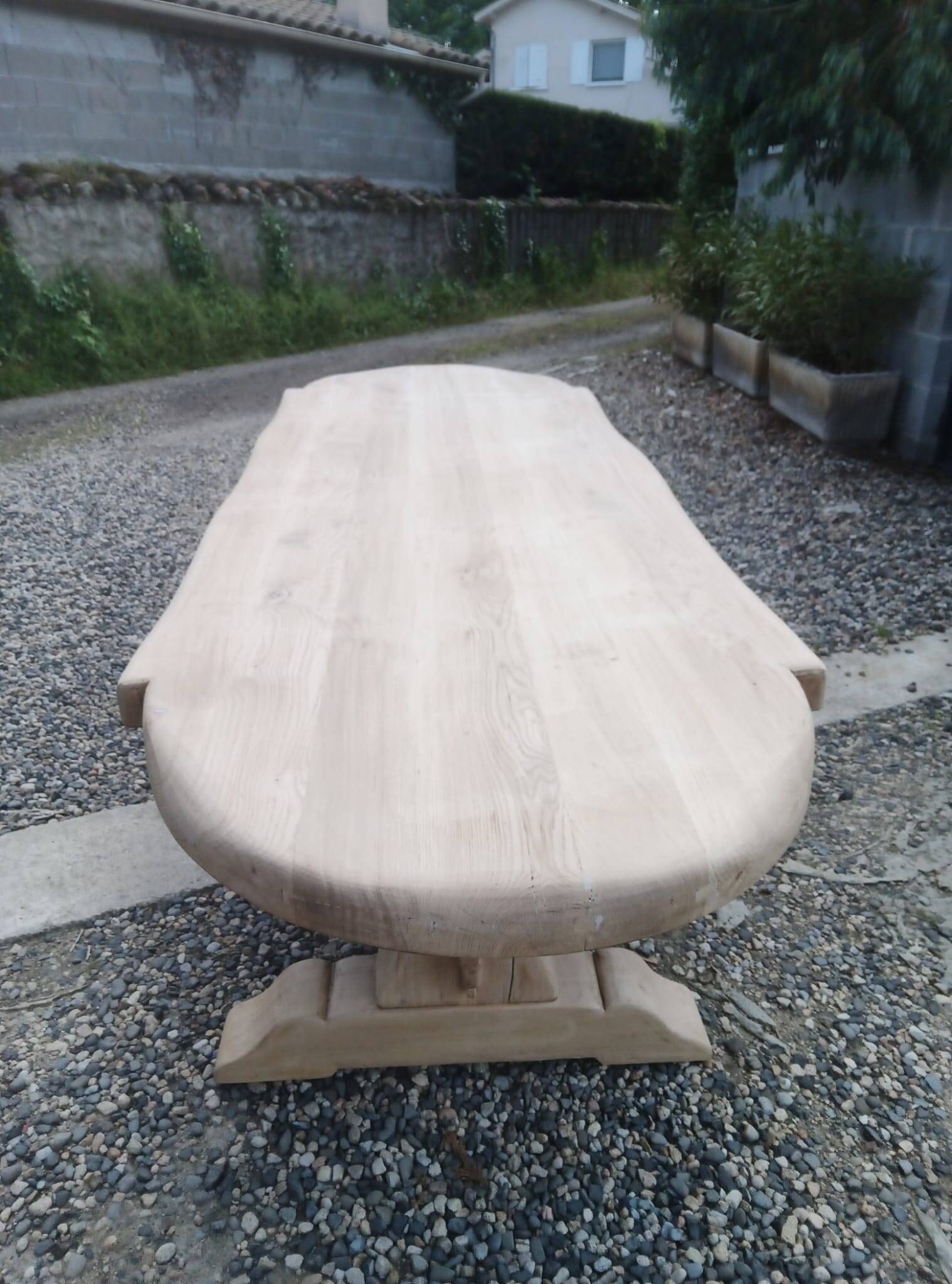 Large monastery table made of solid oak.