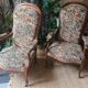 Pair of voltaire armchairs