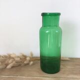 Green glass apothecary jar